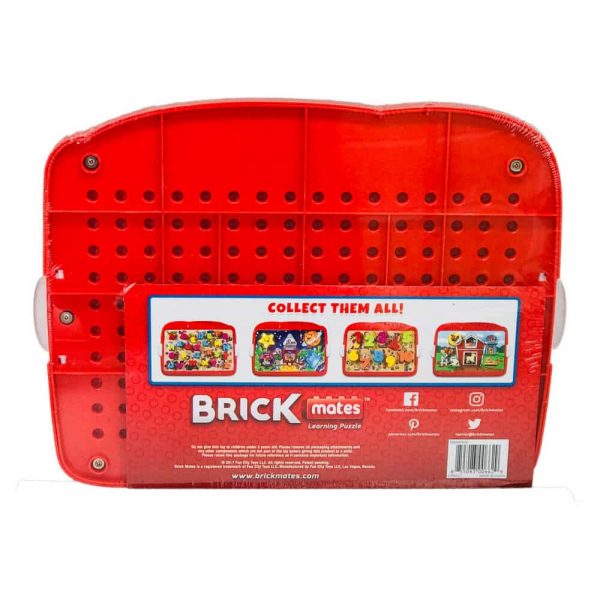 Brick Mates - Lock and Learn - Back Packaging - 3d Puzzle Learning Activity